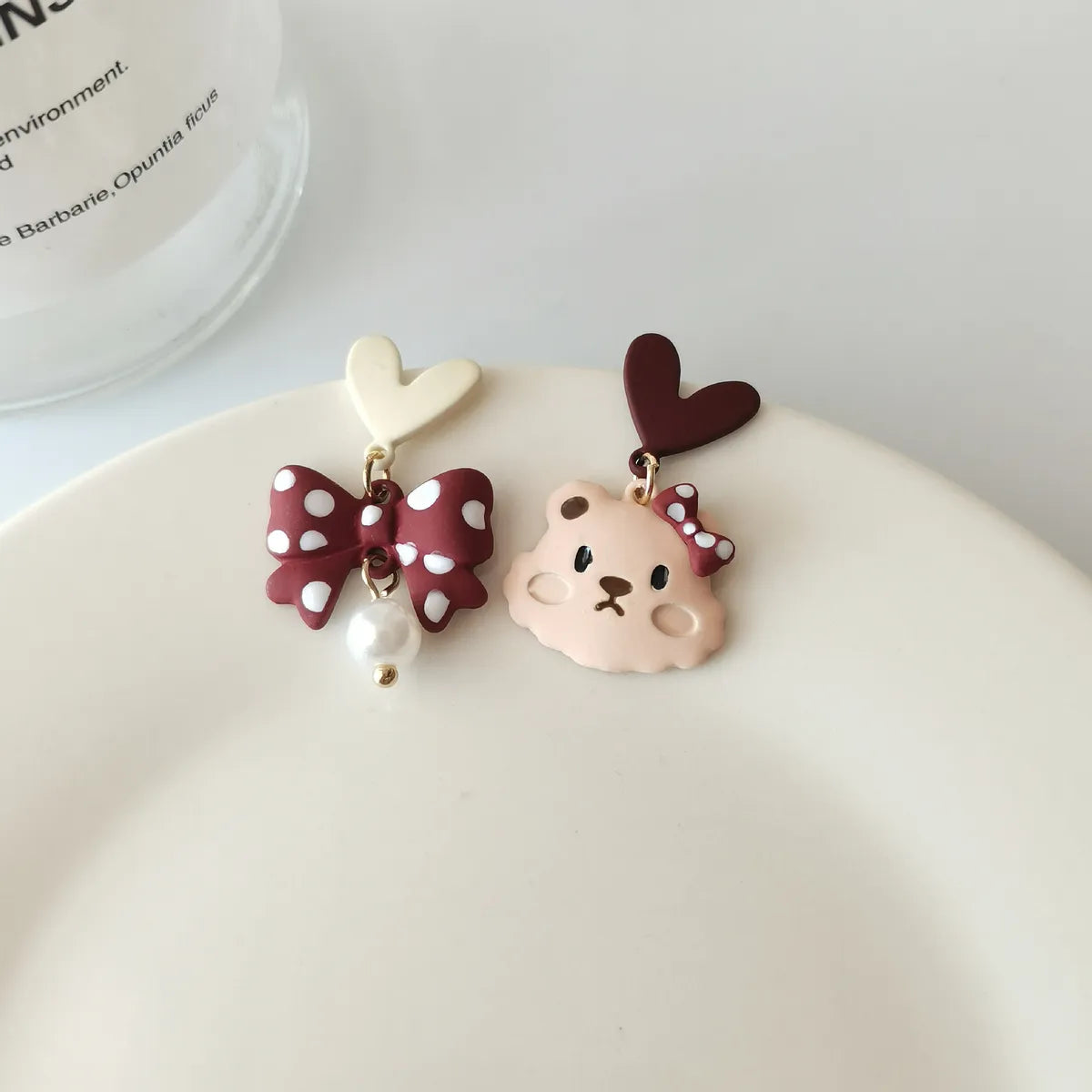 Sweet Rabbit Alloy Stoving Varnish Drop Earrings