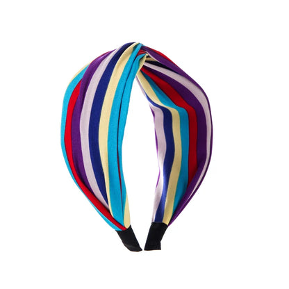 Women'S Sweet Rainbow Cloth Painted Hair Band