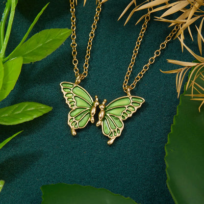 Sweet Simple Style Butterfly Alloy Plating Women's Pendant Necklace