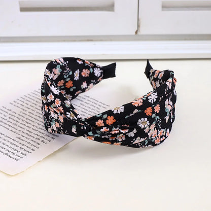 Sweet Simple Style Ditsy Floral Cloth Printing Hair Band