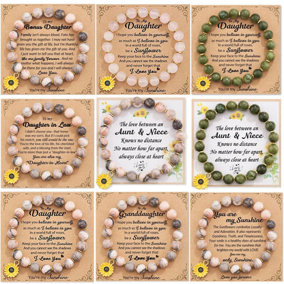 Sweet Simple Style Flower Natural Stone Agate Wholesale Bracelets