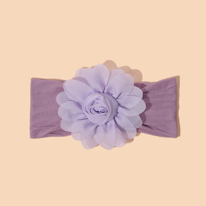 Sweet Simple Style Flower Polyester Hair Band