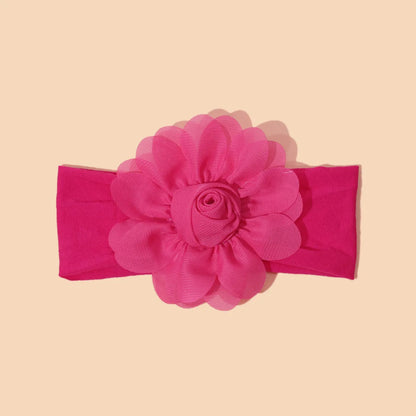 Sweet Simple Style Flower Polyester Hair Band