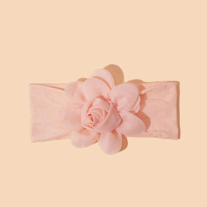 Sweet Simple Style Flower Polyester Hair Band