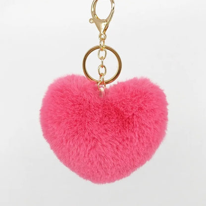 Sweet Simple Style Heart Shape Alloy Valentine'S Day Women'S Bag Pendant Keychain