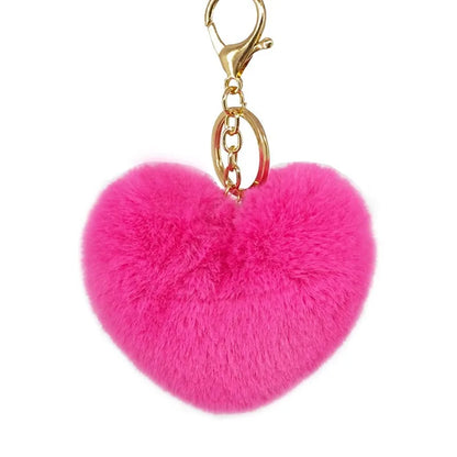 Sweet Simple Style Heart Shape Alloy Valentine'S Day Women'S Bag Pendant Keychain