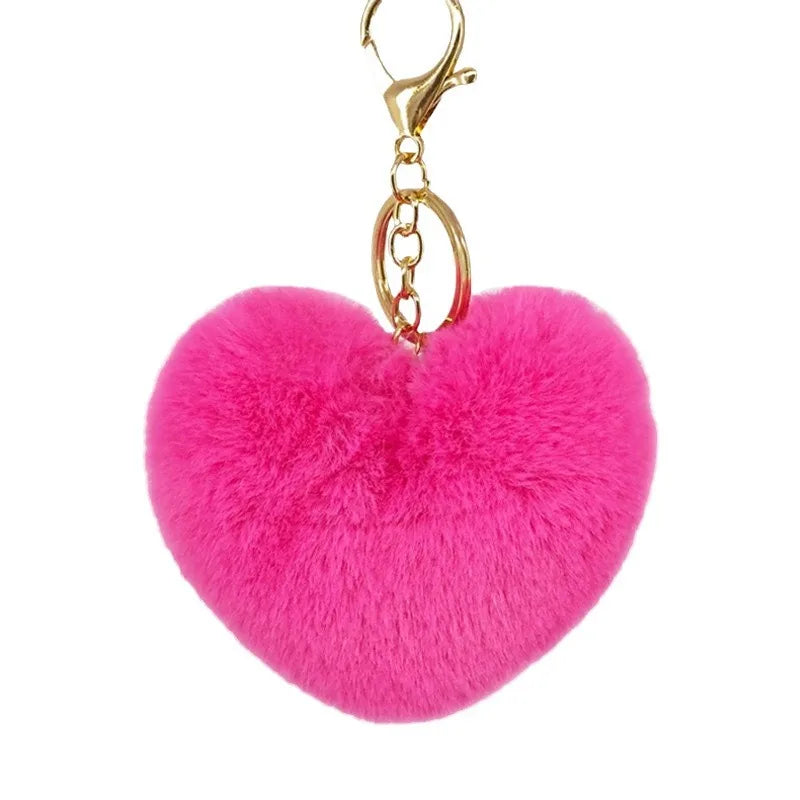 Sweet Simple Style Heart Shape Alloy Valentine'S Day Women'S Bag Pendant Keychain