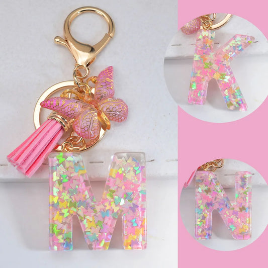 Sweet Simple Style Letter Resin Patchwork Women'S Keychain