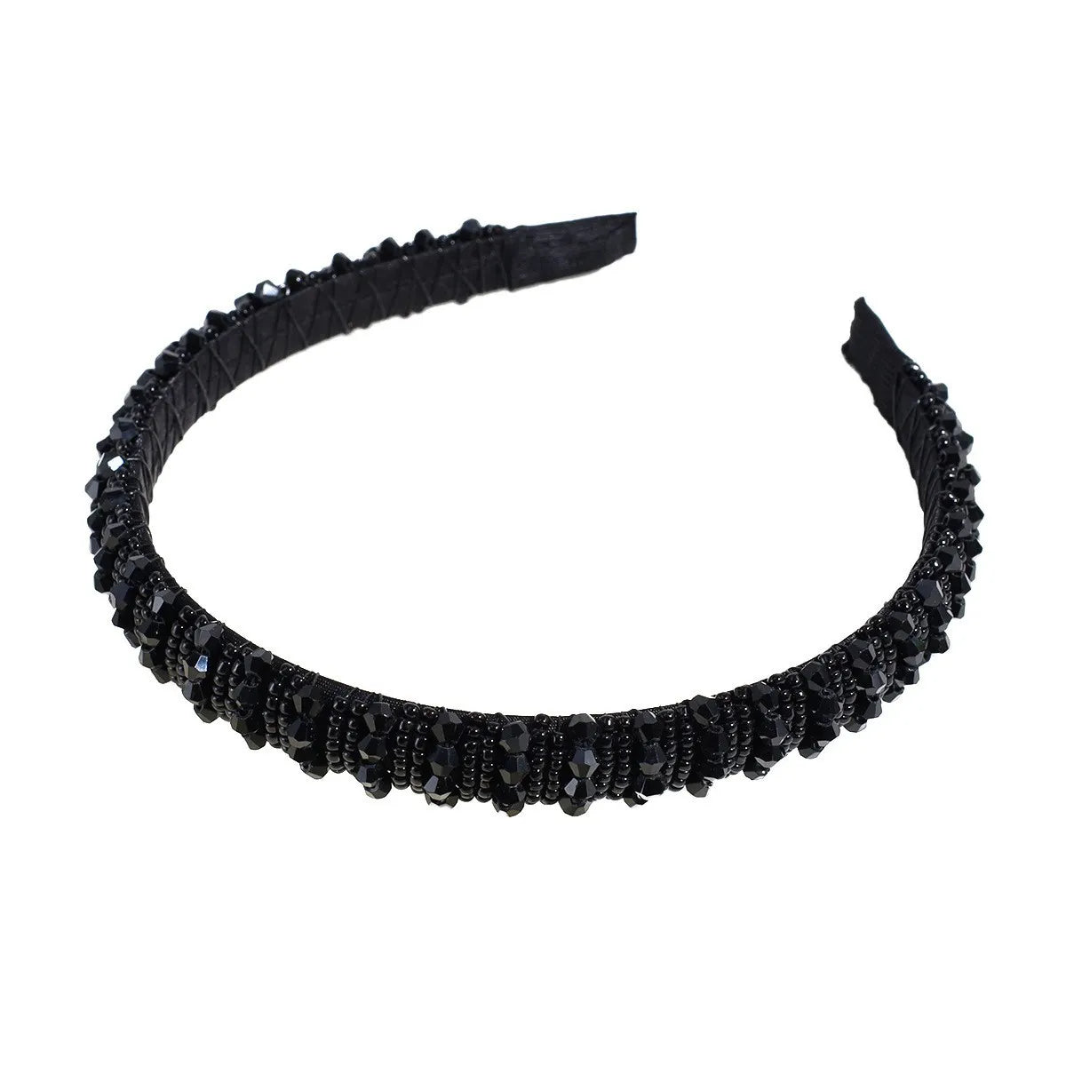 Sweet Solid Color Artificial Crystal Hair Band