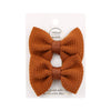 Sweet Solid Color Bow Knot Cloth Hair Clip