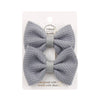 Sweet Solid Color Bow Knot Cloth Hair Clip