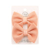 Sweet Solid Color Bow Knot Cloth Hair Clip