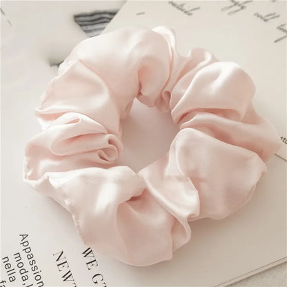 Sweet Solid Color Cloth Handmade Hair Tie