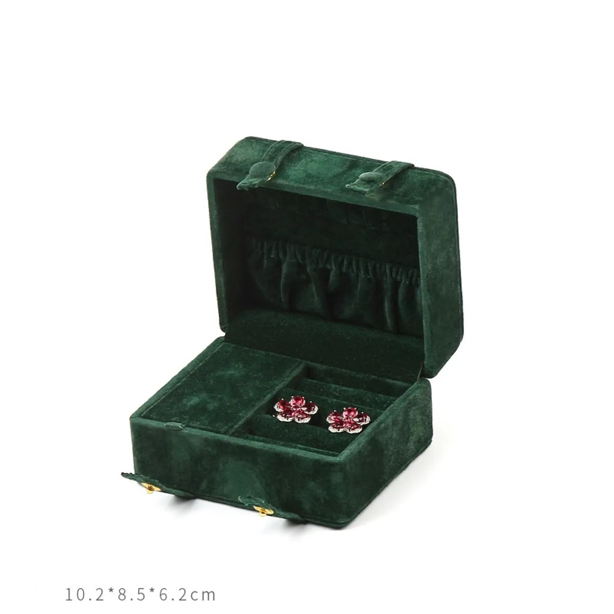 Sweet Solid Color Flannel Jewelry Boxes