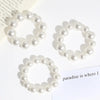 Sweet Solid Color Imitation Pearl Hair Tie 1 Piece