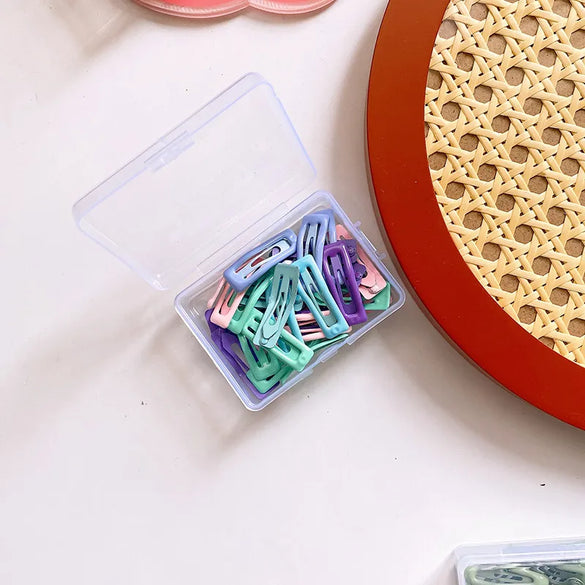 Sweet Solid Color Metal Hair Clip