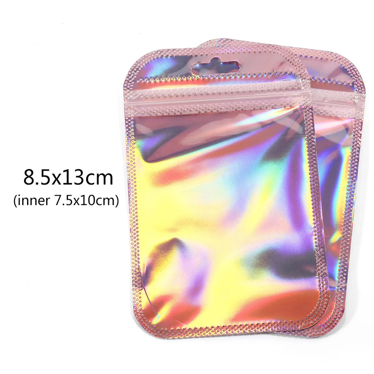 Sweet Solid Color Plastic Printing Jewelry Packaging Bags