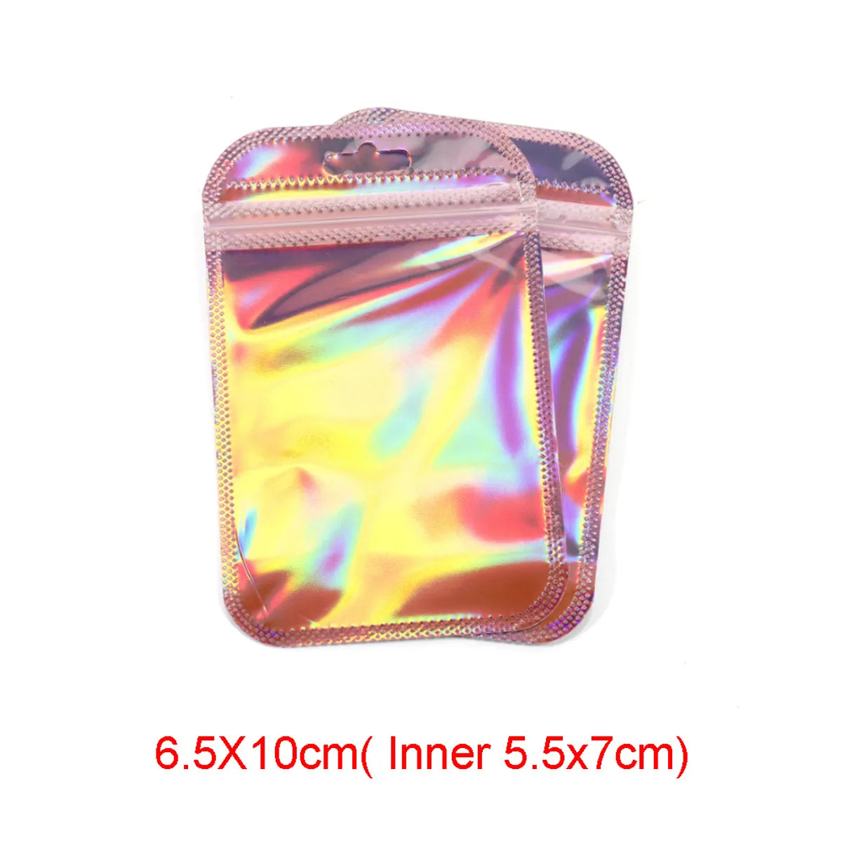 Sweet Solid Color Plastic Printing Jewelry Packaging Bags