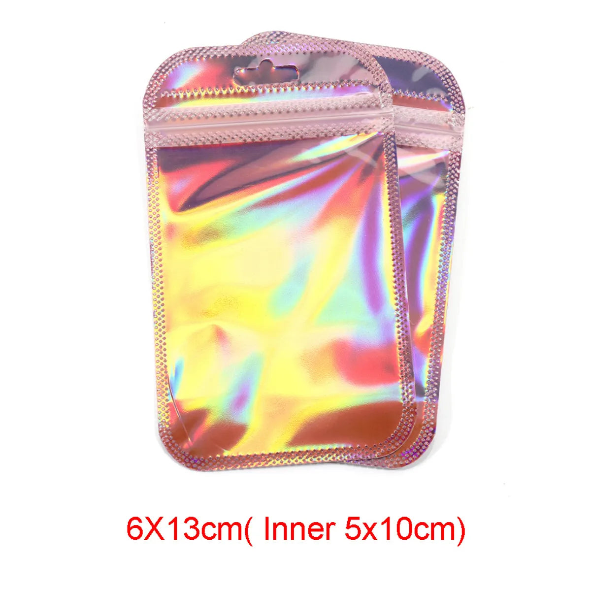 Sweet Solid Color Plastic Printing Jewelry Packaging Bags