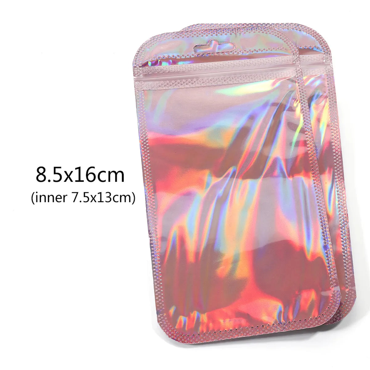 Sweet Solid Color Plastic Printing Jewelry Packaging Bags