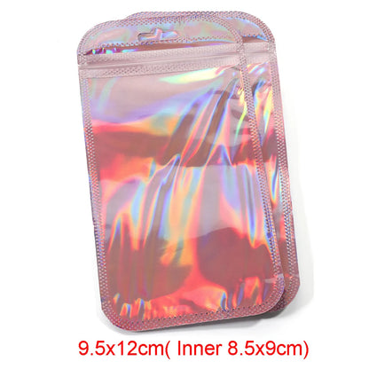 Sweet Solid Color Plastic Printing Jewelry Packaging Bags