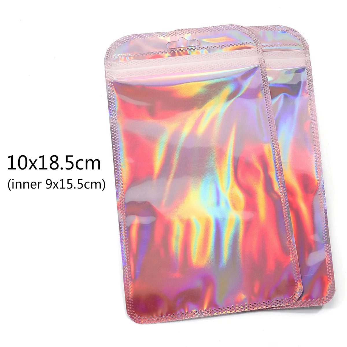 Sweet Solid Color Plastic Printing Jewelry Packaging Bags