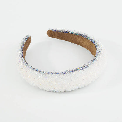 Sweet Solid Color Rhinestone Hair Band