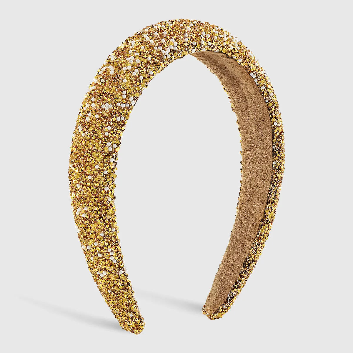 Sweet Solid Color Rhinestone Hair Band