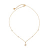 Sweet Stainless Steel Flower Geometric Pendant Necklace With Delicate Plated Collarbone Chain And Lobster Clasp For Women