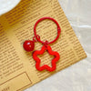 Sweet Star Alloy Stoving Varnish Keychain