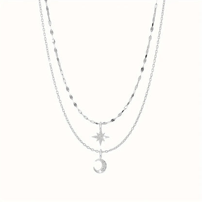 Sweet Star Alloy Wholesale Layered Necklaces