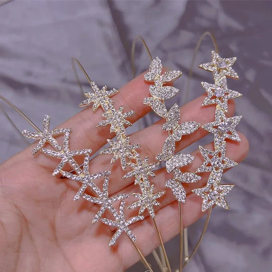 Sweet Star Butterfly Alloy Rhinestones Hair Band