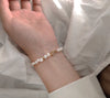 Sweet Star Pearl Titanium Steel Bracelets 1 Piece
