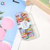 Sweet Star Solid Color Strawberry Plastic Rubber Band Hair Tie 1 Set