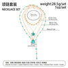 Sweet Style Imitation Pearl Necklace With Floral And Geometric Details Rhinestone Yshaped Tassel Pendant And Plated Alloy Chain For Women