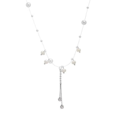 Sweet Tassel Imitation Pearl Alloy Plating Women's Necklace