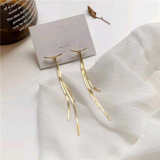 Sweet Tassel Metal Plating Women's Drop Earrings