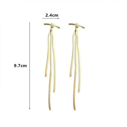 Sweet Tassel Metal Plating Women's Drop Earrings