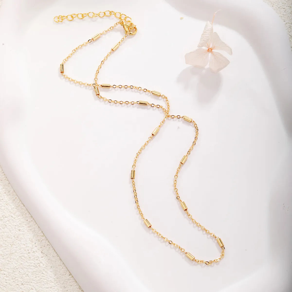 Sweet Water Droplets Heart Shape Gold Plated Artificial Crystal Copper Wholesale Necklace