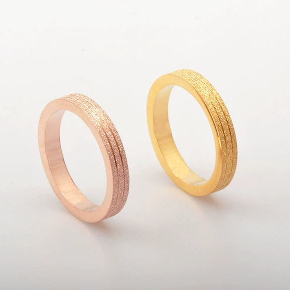 Tail Ring Titanium Steel Drop Shape Electroplated Fashion Ring For Women And Couple