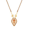 Tarot Necklace Copper Electroplated Real Gold Geometric Style Unisex