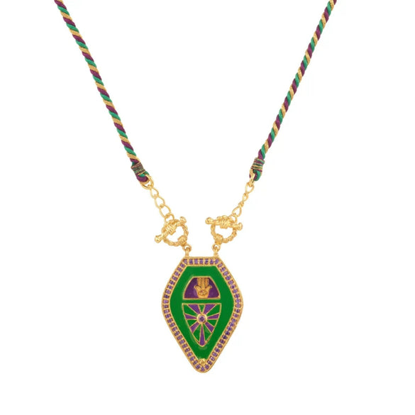 Tarot Necklace Copper Electroplated Real Gold Geometric Style Unisex