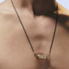 Tarot Necklace Copper Gold Plated Geometric Star Eye Pendant Boyfriend Style