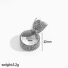 Tassel Chain Stainless Steel Bracelet And Ring Electroplated For Women