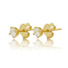 Tassel Earrings Copper Plated With Real Gold Geometric Style Zircon Women's