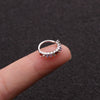 Tassel Metal Inlaid Zircon Geometric Ear Bone Ring And Nose Ring Jewelry