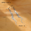 Tassel Titanium Steel Electroplated Earrings