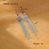 Tassel Titanium Steel Electroplated Earrings