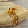 Tassel Titanium Steel Ring Light Luxury Style Electroplating For Women