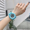 Teenagers Plastic And Silicone Round Dial Electronic Sports Watch Leisure Style Allmatch Couple's Watch